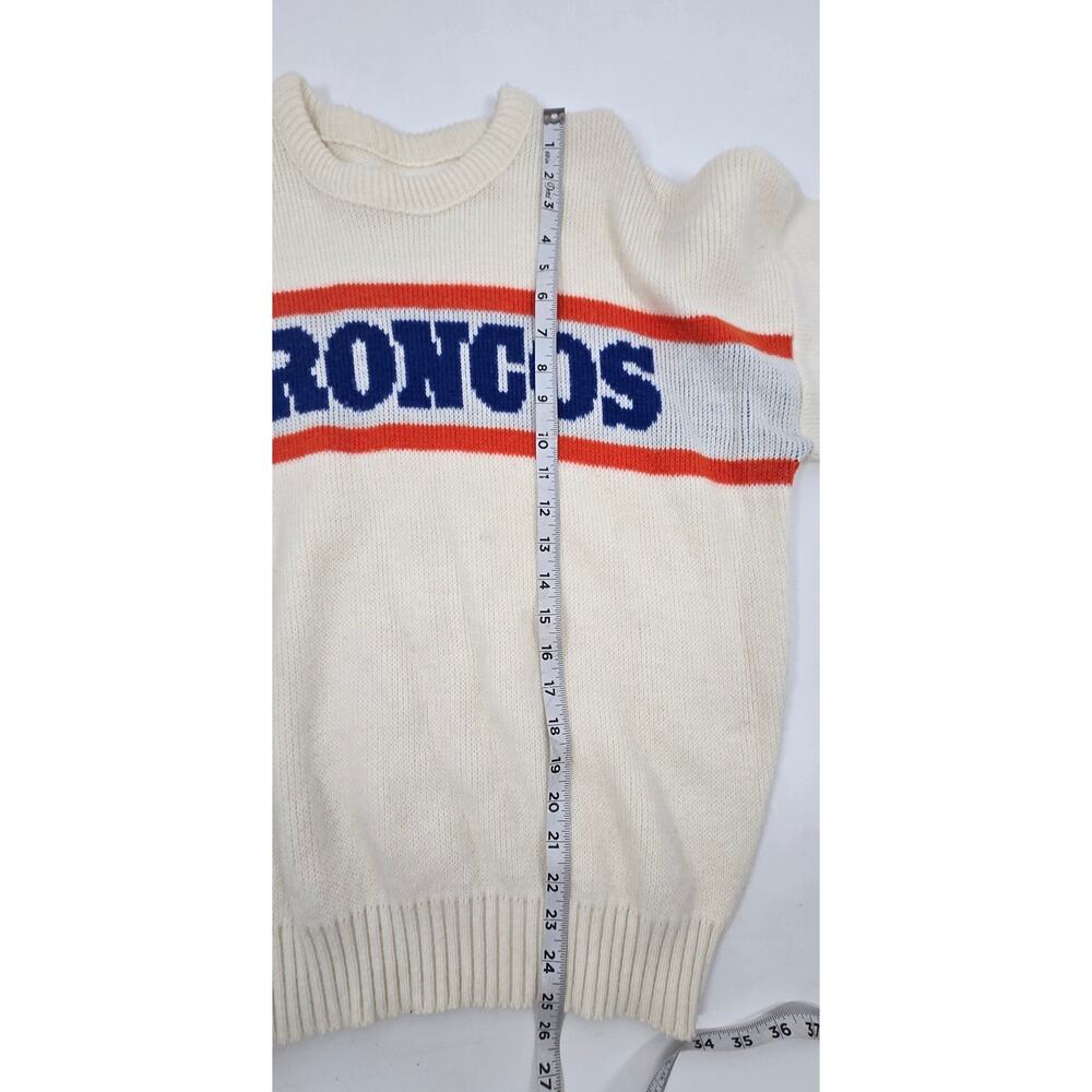 Vintage Denver Broncos Cliff Engle Sweater Football Sweatshirt Size L Pullover - Picture 5 of 5